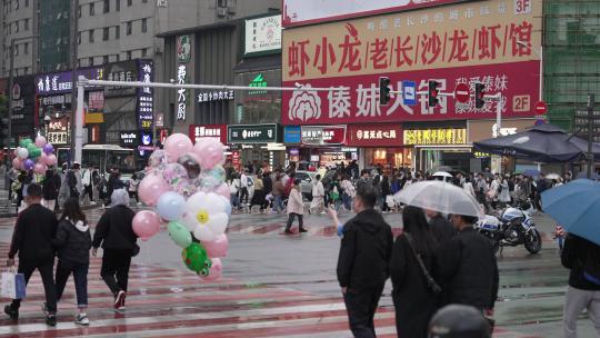长沙黄兴路步行街街景