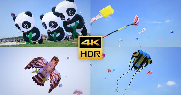2024潍坊国际风筝节历届风筝合集高清在线视频素材下载