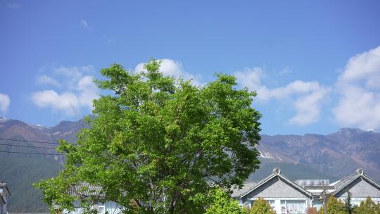 高山云南大理丽江苍山玉龙雪山云彩云端云朵