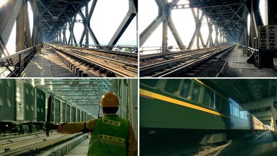 南京长江大桥维修保养修复巡查视频素材模板下载