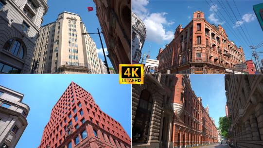 上海历史外滩老建筑高清在线视频素材下载
