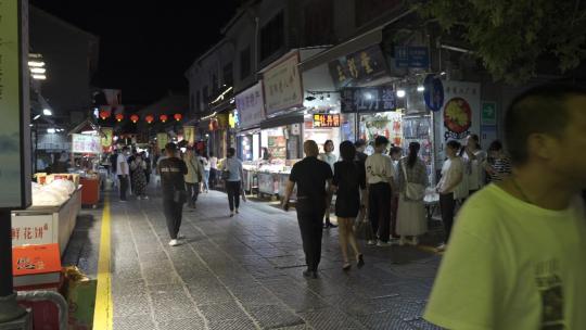 美食街夜市  人间烟火  老街美食 夜间小吃