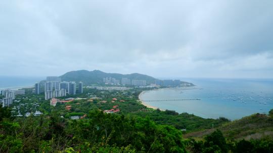 海南三亚海景风光 凤凰岛 游艇