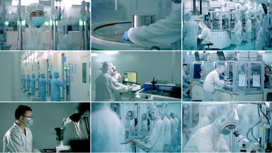 半导体实验室工厂生产视频素材模板下载