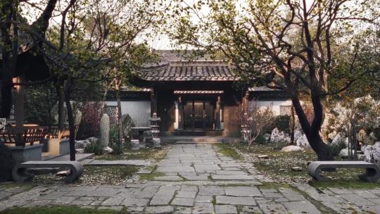 中式庭院 庭院四季变换  三维古建筑 古厝视频素材模板下载