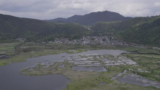 2023.04.03 腾冲北海湿地日出 云雾 仙境航拍4k_0281