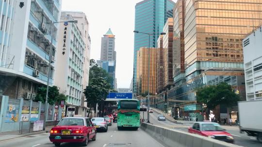 2023年香港街景廣東南道出租车沿途车途视角