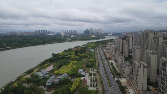 广西南宁城市宣传片地标建筑航拍