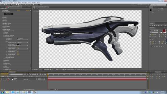 AE三维模板-科幻枪械武器 科幻枪模型18