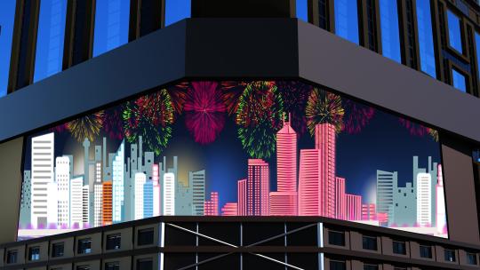 现代城市裸眼3d（可定制）