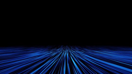 蓝色粒子光线汇聚科技背景视频