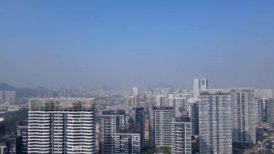 4K 航拍珠海白石桥地标建筑