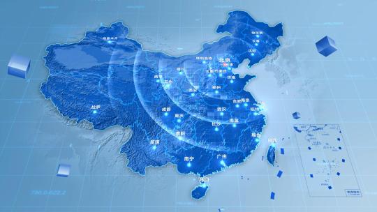 北京辐射全国光线模板AE视频素材教程下载