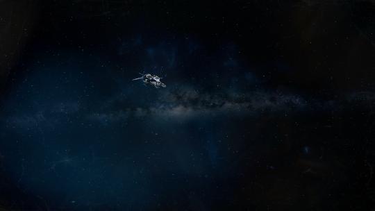 宇宙飞船离开行星 近距离动画4K (2)