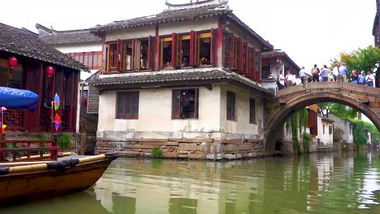 4k 乌镇江南水乡风光风景