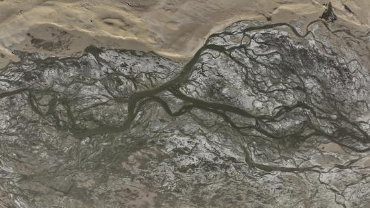 西藏日喀则定结县高原湿地十万个沙丘