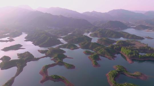 4k航拍浙江杭州千岛湖