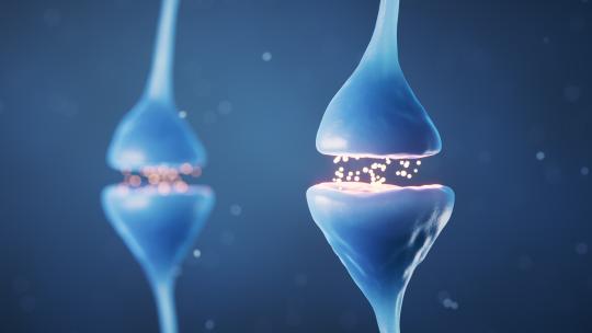 神经元细胞突触生物科技3D渲染