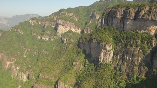 航拍浙江温州楠溪江自然风景