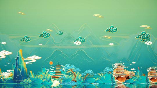 【4K】水墨山水穿梭-2.1