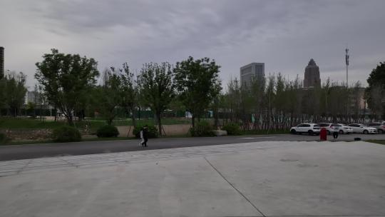 淄博高新区文体公园航拍