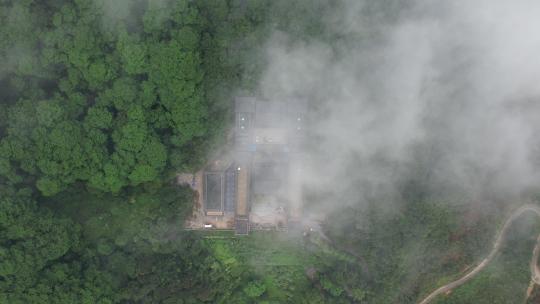 航拍惠州罗浮山延庆寺