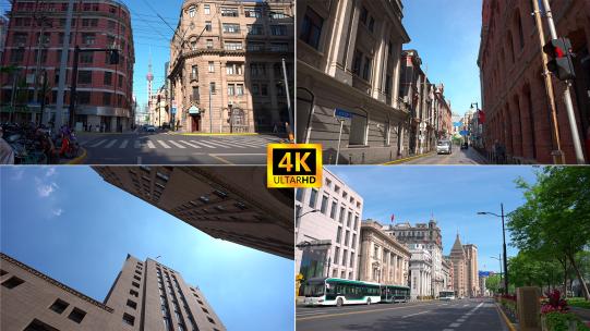 上海历史老建筑外滩建筑高清在线视频素材下载