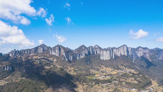 8k湖北恩施5A景区恩施大峡谷全景航拍延时