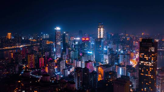 最新重庆航拍夜景大范围延时摄影旅游宣传片视频素材模板下载