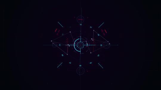 高科技全息医学医疗主题HUD元素