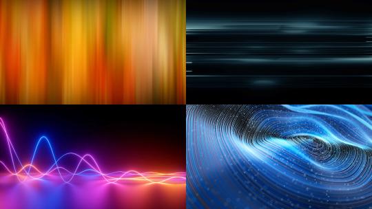 【合集】流动的抽象发光线条