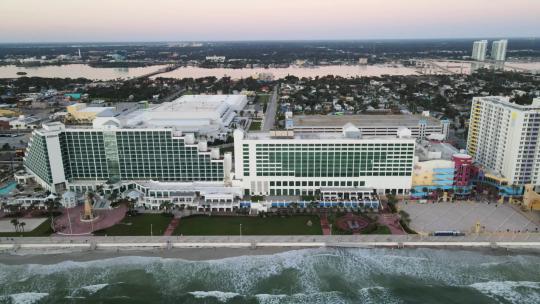 代托纳海滩，佛罗里达大西洋海岸，惊人的景观，鸟瞰