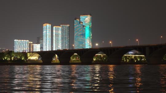 长沙滨江夜景视频素材模板下载
