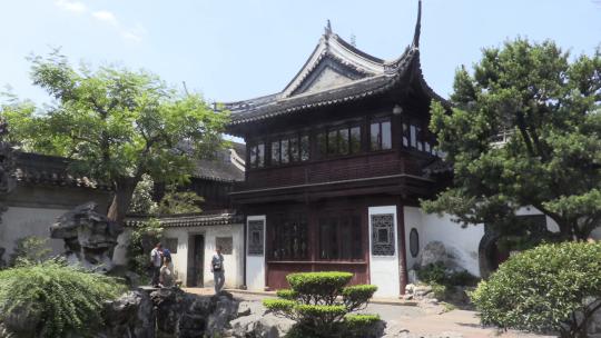 上海豫园中的楼阁