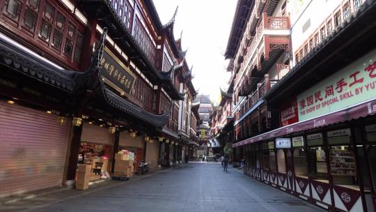 上海旅游景区城隍庙延时视频
