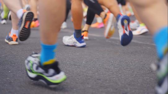 马拉松/跑步/慢镜头/全民赛跑