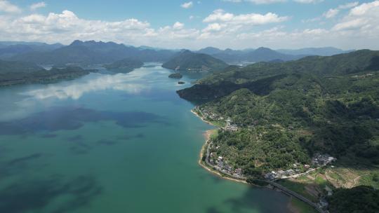 台州黄岩长潭水库航拍大景