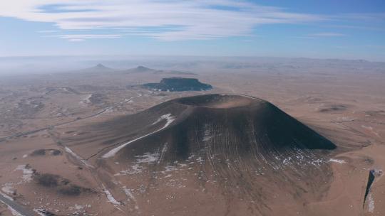 4k航拍内蒙古乌兰哈达火山