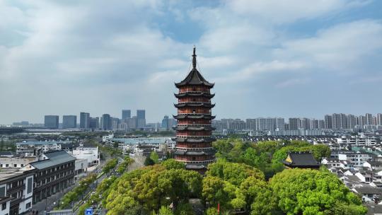 苏州北塔报恩寺北寺塔航拍