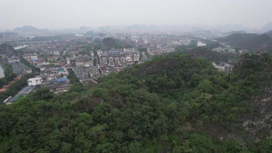 广西桂林城市建设交通航拍