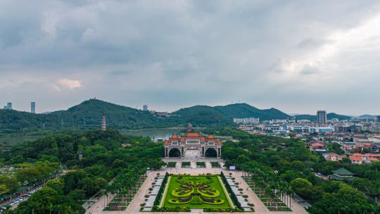 4k佛山顺峰山航拍延时