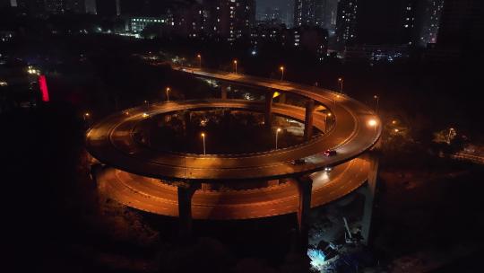 重庆城市航拍夜景