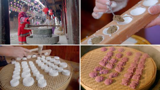 贵州遵义美食酥食制作流程高清在线视频素材下载