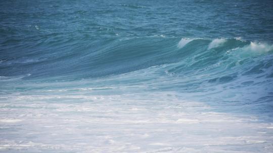 大海海浪升格慢镜头特写