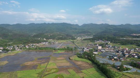 南方丘陵山川农业种植农田航拍