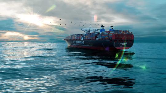 4K海陆空物流贸易运输C4D+AE