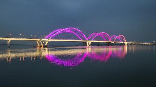 杭州九堡大桥航拍