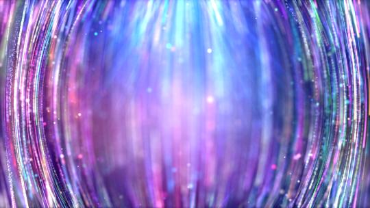 唯美绚丽彩色粒子光线条纹闪耀优雅粒子雨视频素材模板下载