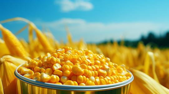 玉米粒健康食物有机农业水果玉米地