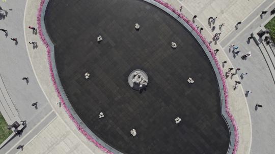 西安城市印迹-兴庆宫公园6视频素材模板下载